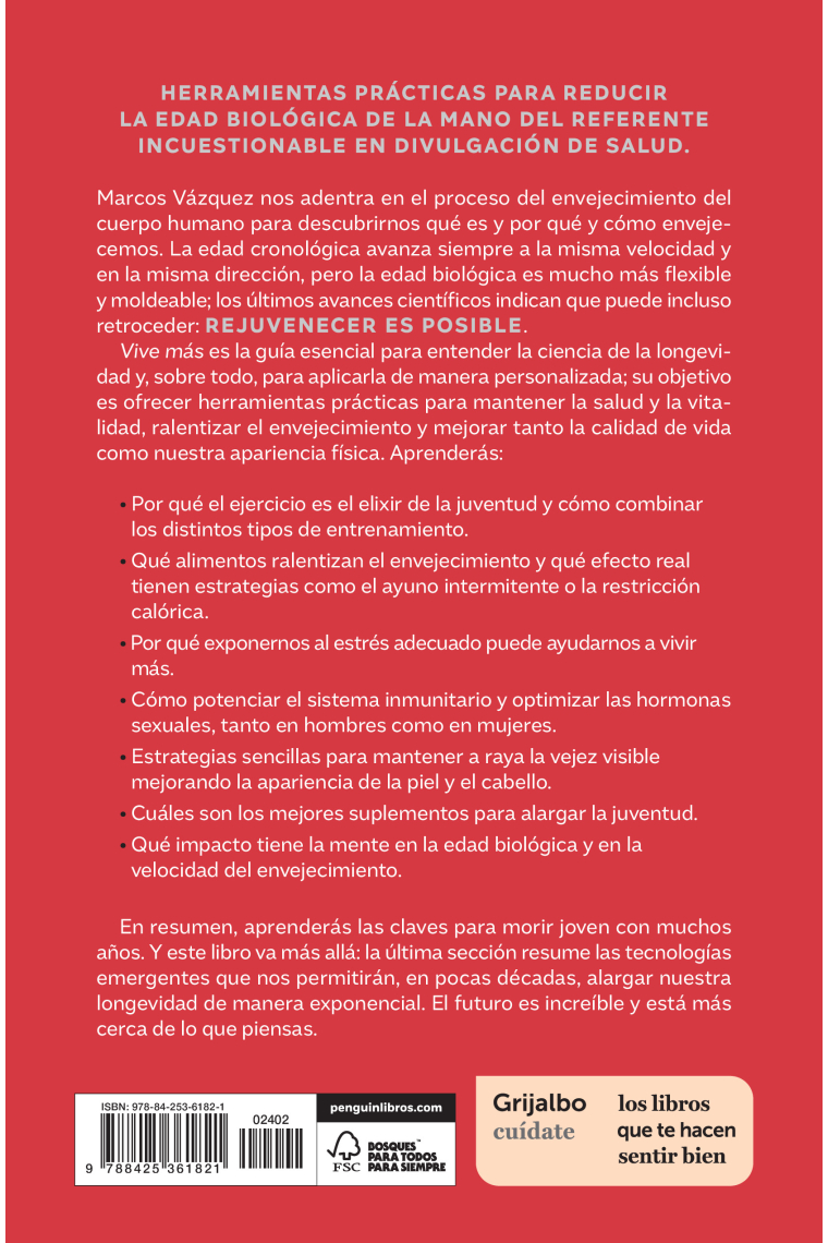 Vive más. Reduce tu edad biológica y aumenta tu vitalidad