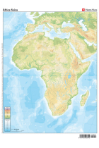 MAPA MUDO AFRICA FISICO COLOR VIC