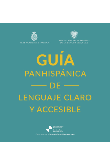 Guía panhispánica de lenguaje claro y accesible