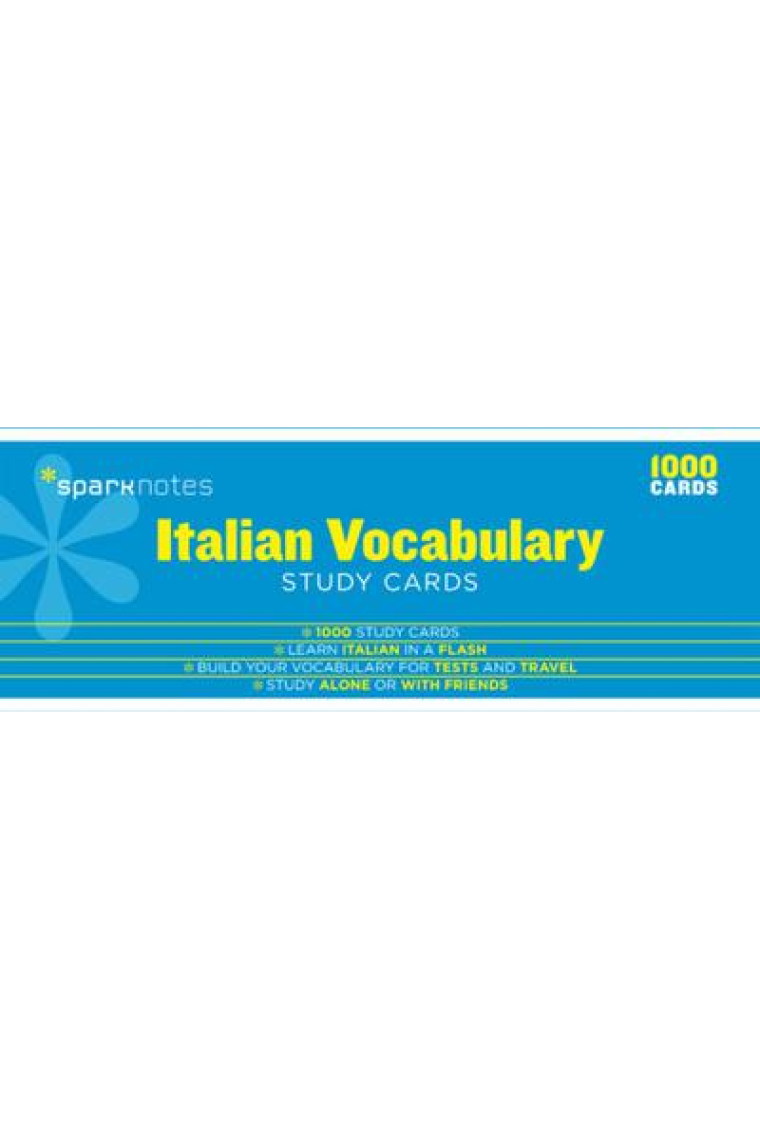 Italian Vocabulary-Sparknotes Study Cards