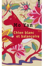 Chien blanc et balançoire