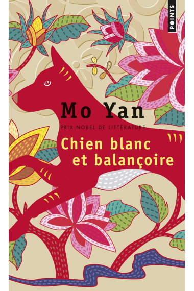 Chien blanc et balançoire