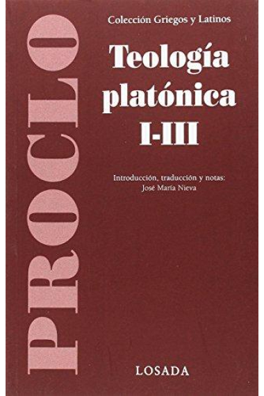 Teología platónica, I-III