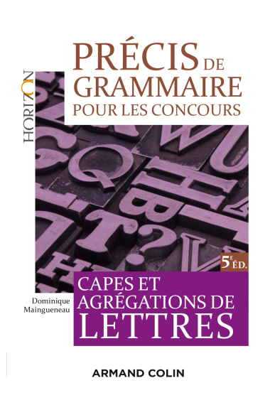 Précis de grammaire pour les concours