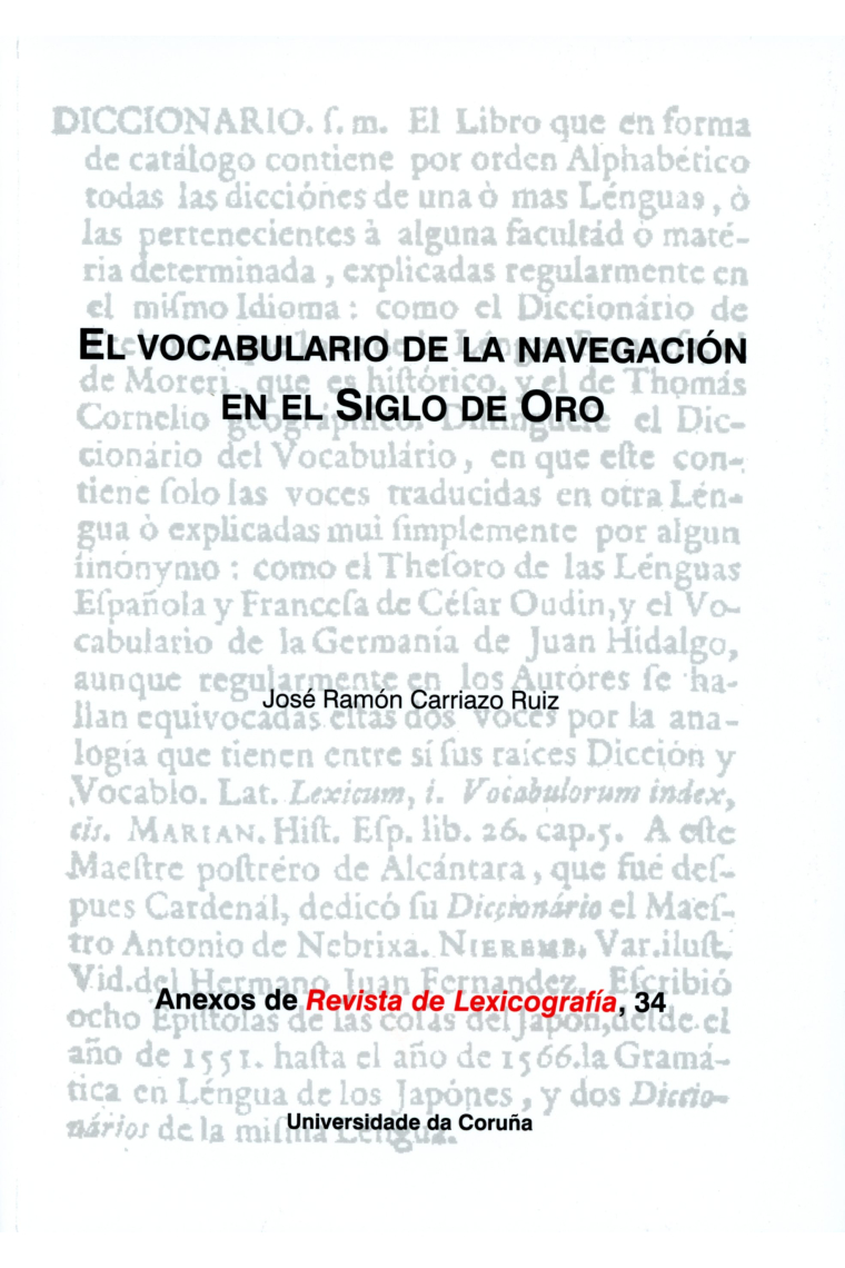 El vocabulario de la navegación en el Siglo de Oro