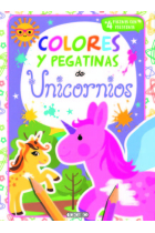 UNICORNIOS 4 COLORES Y PEGATINAS