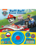 STEERING WHEEL BOOK PAW PATROL RUFF RUFF RESCUE VEHICLES