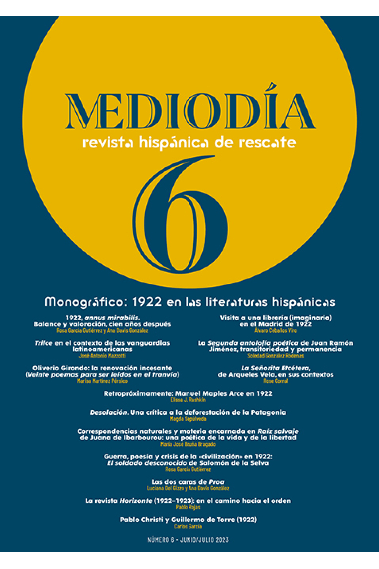 Mediodía: revista hispánica de rescate (Nº 6)