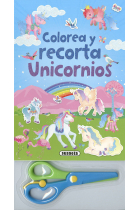 Colorea y recorta unicornios