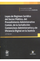 Leyes de Régimen Jurídico del Sector Público, del Procedimiento Administrativo Común, de la Jurisdicción 10ª Edición