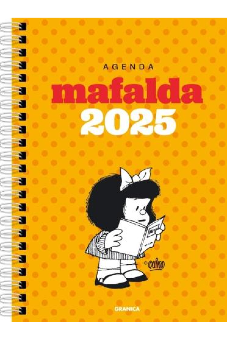 Agenda Mafalda 2025 (Anillada-Módulos Naranja)