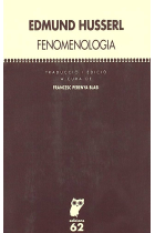 Fenomenologia (Edició de Francesc Perenya)