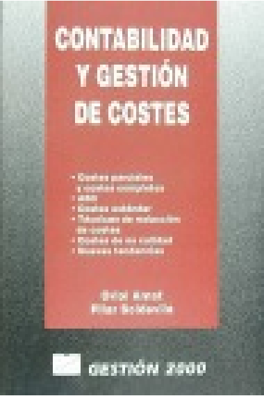 Contabilidad y gestión de costes