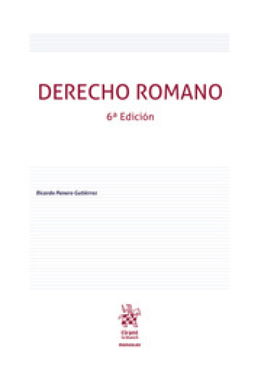 Derecho Romano. 6ª edició