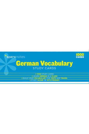 German Vocabulary-Sparknotes Study Cards