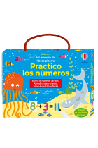 Practico los números (Mi maletín de libros pizarra)