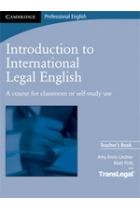 Introduction to International Legal English, Teacher's Book