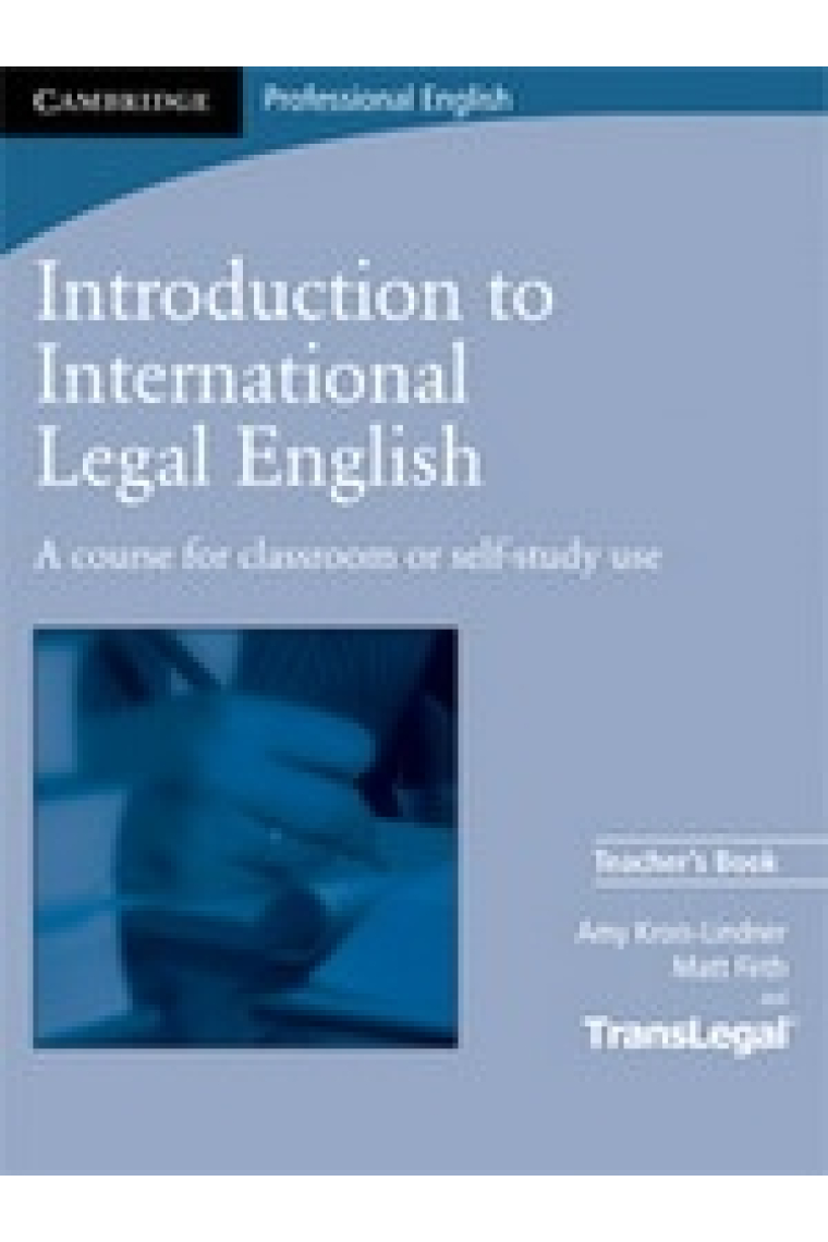 Introduction to International Legal English, Teacher's Book