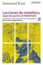 Lecciones de Metafísica según los apuntes de Volckmann (Edición bilingüe)