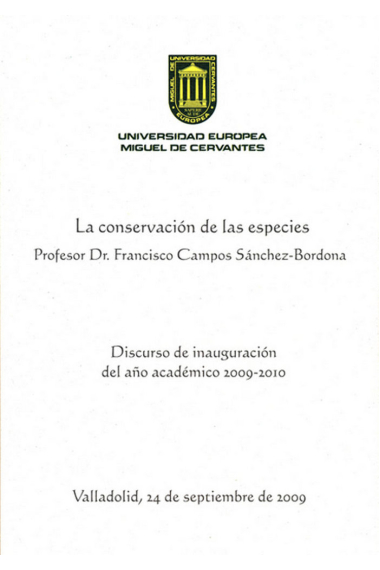 La conservación de las especies