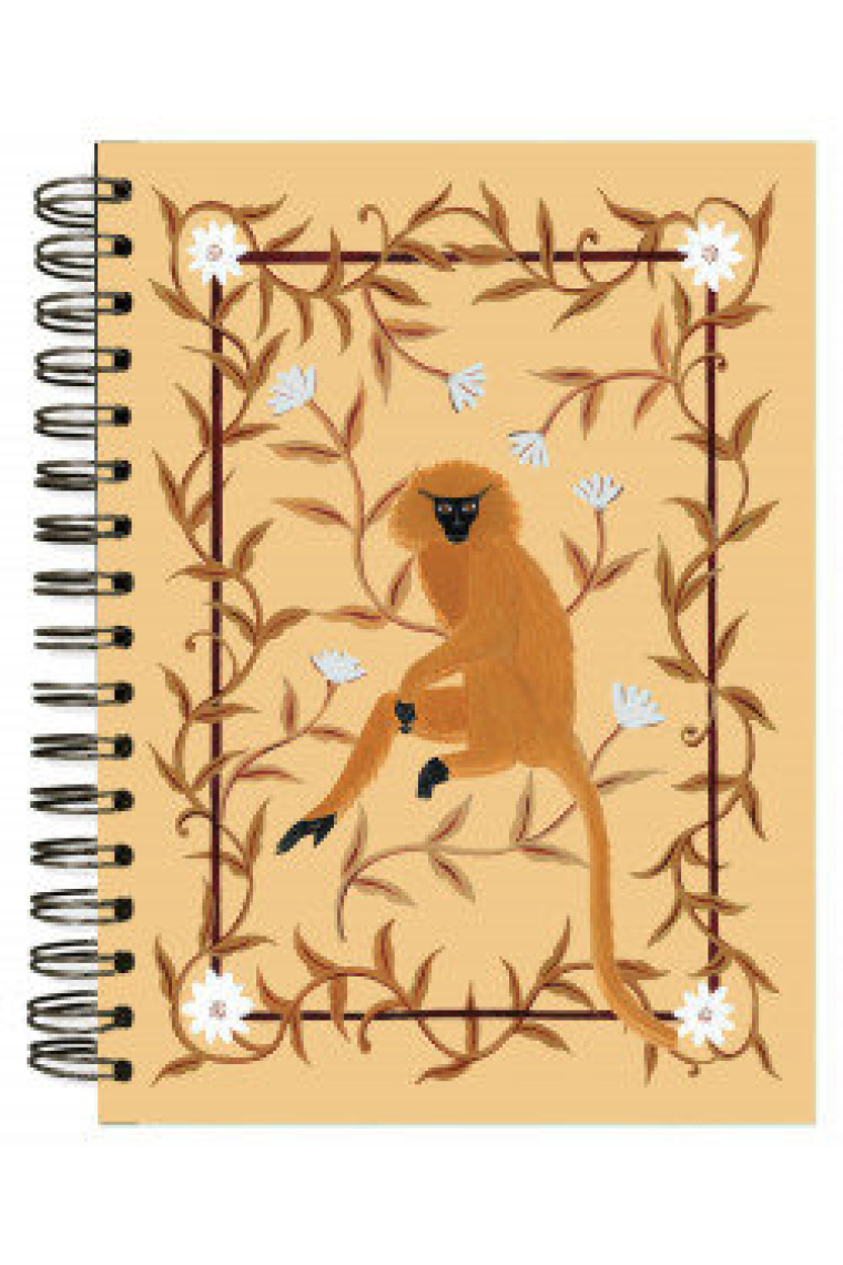 LIBRETA A5 TAPA DURA BRIANDA LANGUR DORADO