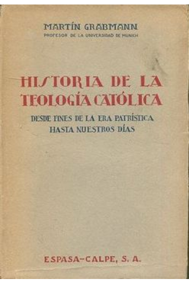 Historia de la teología católica