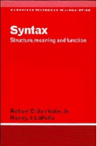 Syntax. Structure, meaning and function