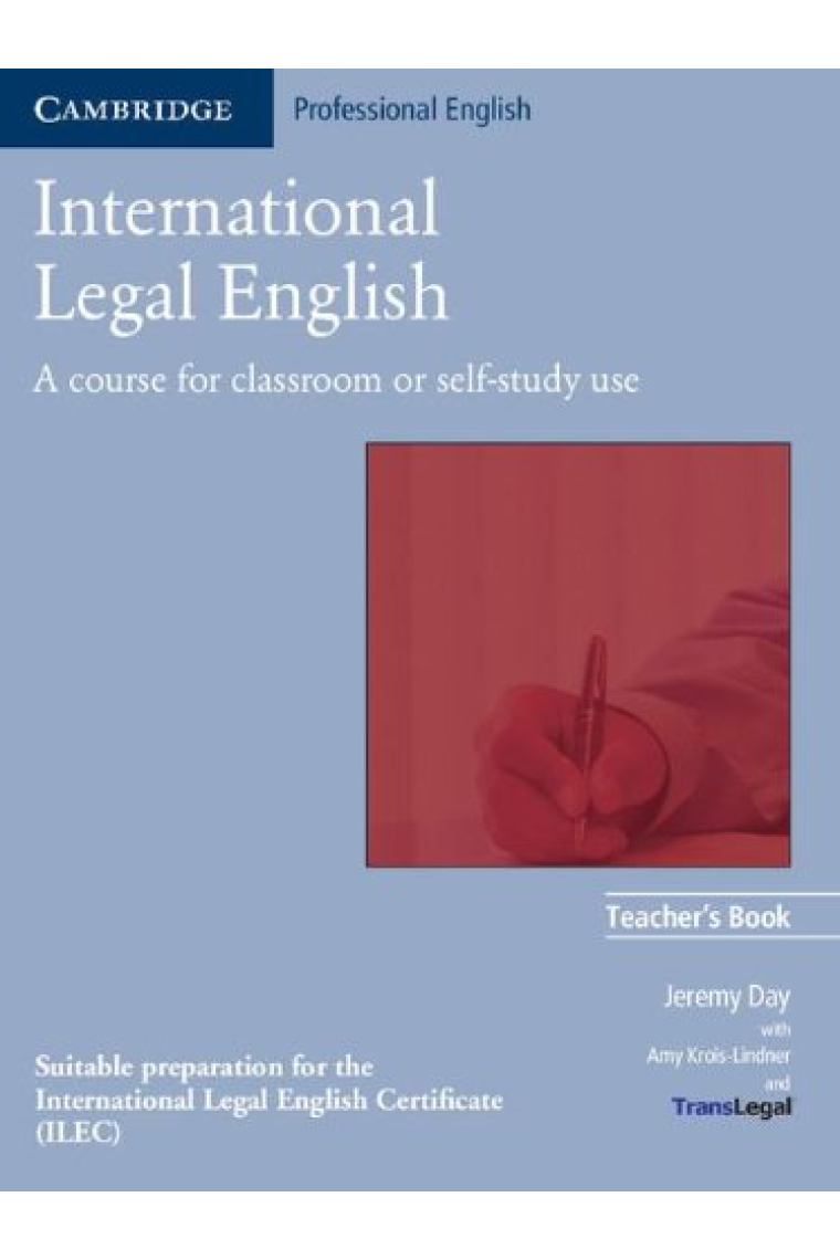 International Legal English Teacher's Book (3rd Edition)