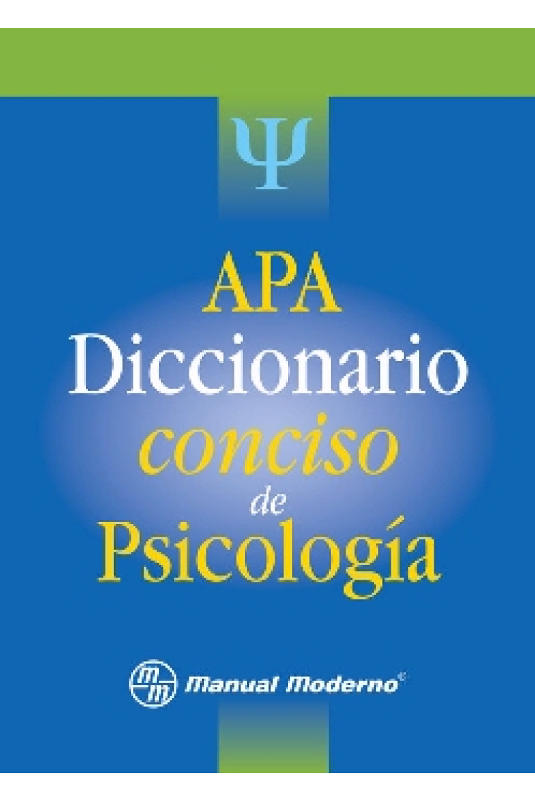 APA : Diccionario Conciso de psicología (American Psychological Association)