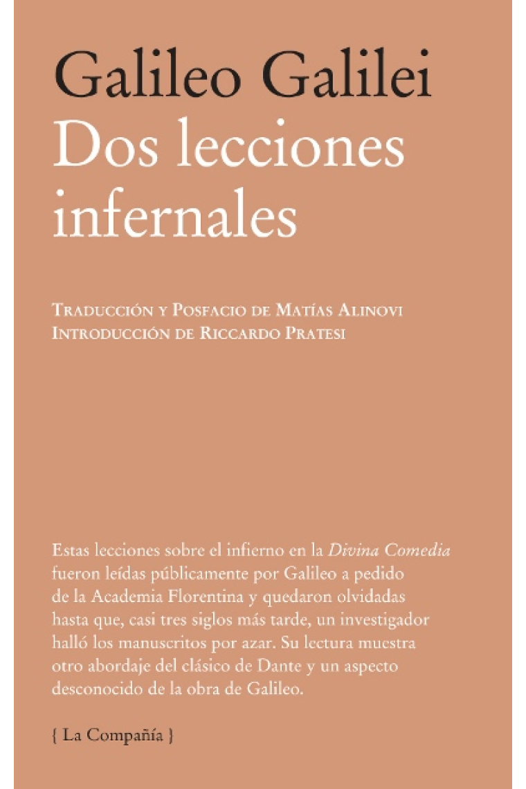 Dos lecciones infernales: acerca de la forma, la ubicación y el tamaño exacto del Infierno de Dante