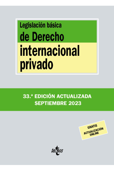 Legislación básica de Derecho Internacional privado (Edición 2024)