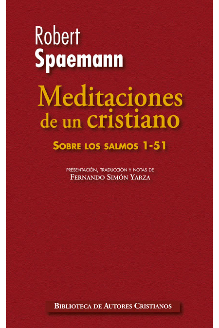 Meditaciones de un cristiano (vol. I): Sobre los salmos 1-51