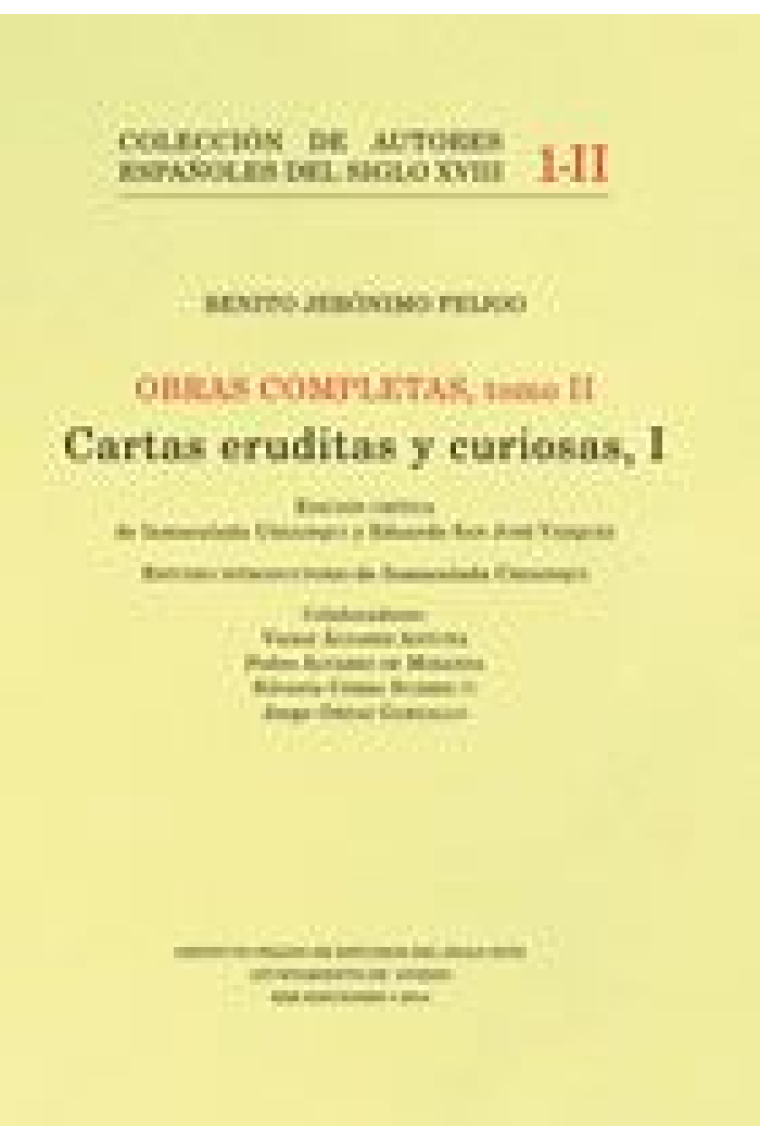 Cartas eruditas y curiosas, II (Obras completas, tomo III)