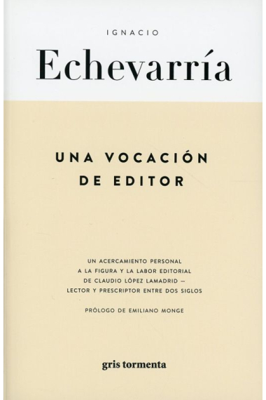 Una vocación de editor