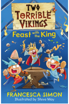 Two Terrible Vikings Feast with the King