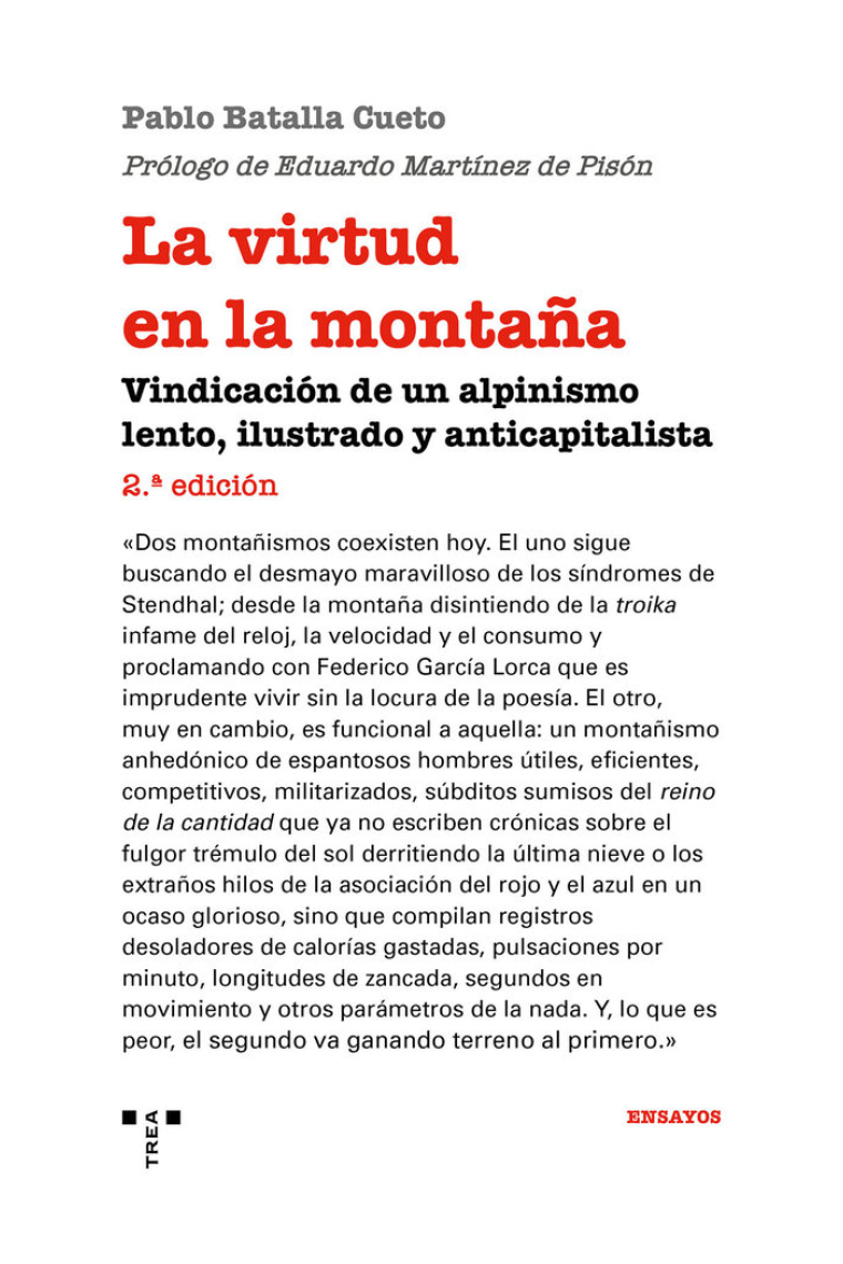 LA VIRTUD EN LA MONTAÑA 2ª EDICION