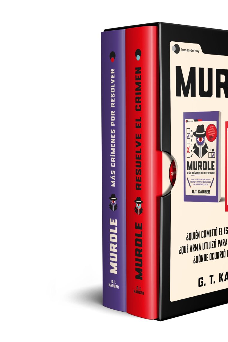 Estuche Murdle. Incluye: Murdle: Resuelve el crimen + Murdle: Más crímenes por resolver + libreta