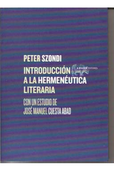 Introducción a la hermenéutica literaria