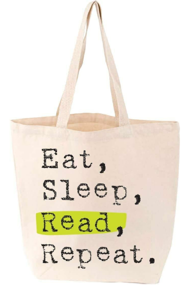 Eat Sleep Read Repeat Tote: LoveLit Tote Bag