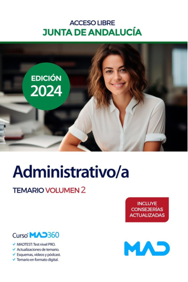 ADMINISTRATIVO/A ACCESO LIBRE TEMARIO 2 JUNTA ANDALUCIA