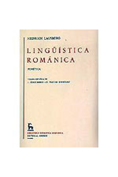 Lingüística románica. Fonética