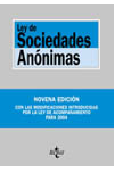 Ley de Socidades Anónimas