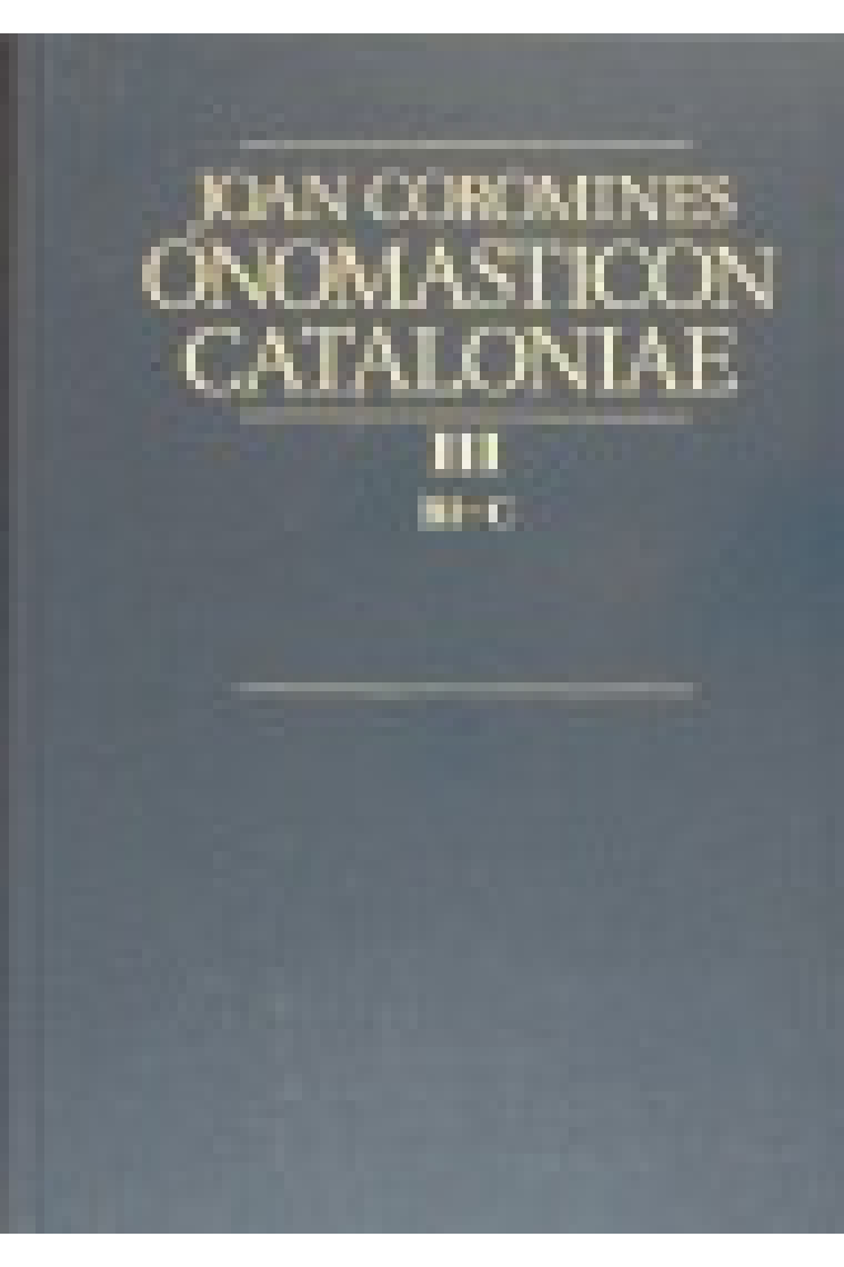 Diccionari etimològic i complementari de la llengua catalana. Volum X Suplement Index