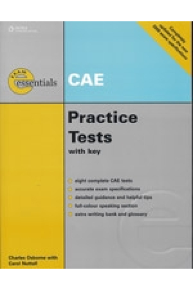 Thomson Exam Essentials: Cambridge CAE Practice Tests with key + Audio CD's