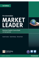 Market Leader 3rd Edition Pre-Intermediate Coursebook with DVD-ROM andMy EnglishLab Student online access code Pack