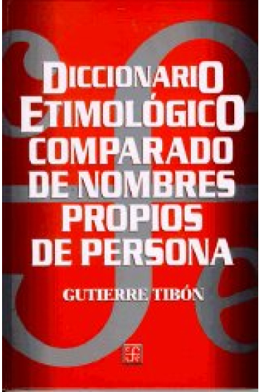 Diccionario etimológico comparado de nombres propios de persona