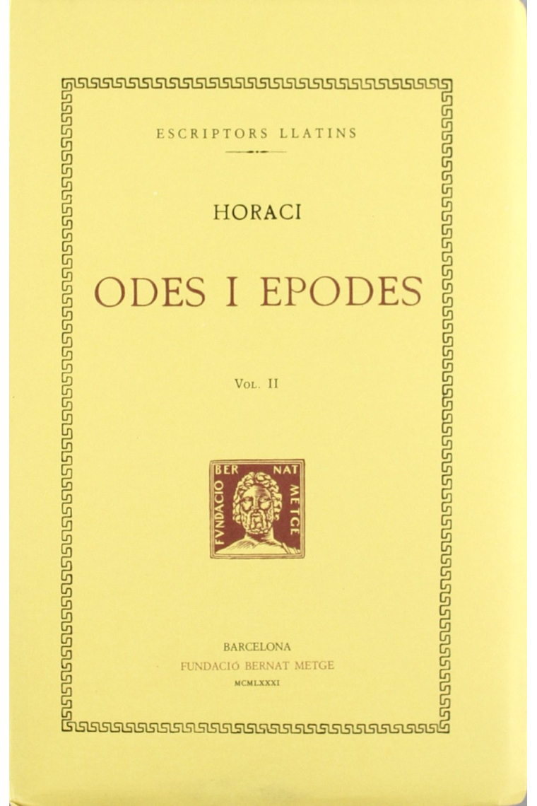 Odes i Epodes, vol. II i últim