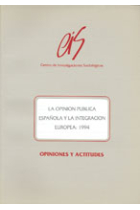 La opinión pública española y la integración europea, 1994