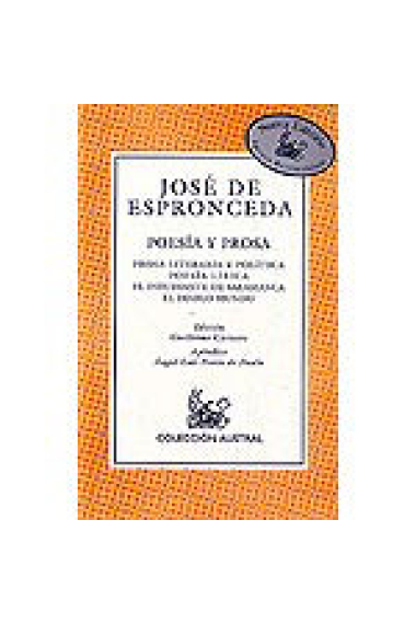 Poesía y prosa (Prosa literaria y política/Poesía lírica/El estudiante