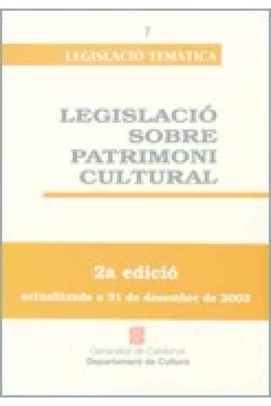 Legislació sobre patrimoni cultural